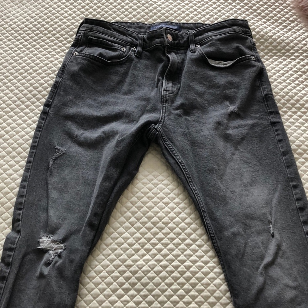 Calvin Klein Distressed Grey Skinny Jeans